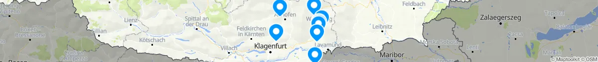 Map view for Pharmacies emergency services nearby Reichenfels (Wolfsberg, Kärnten)